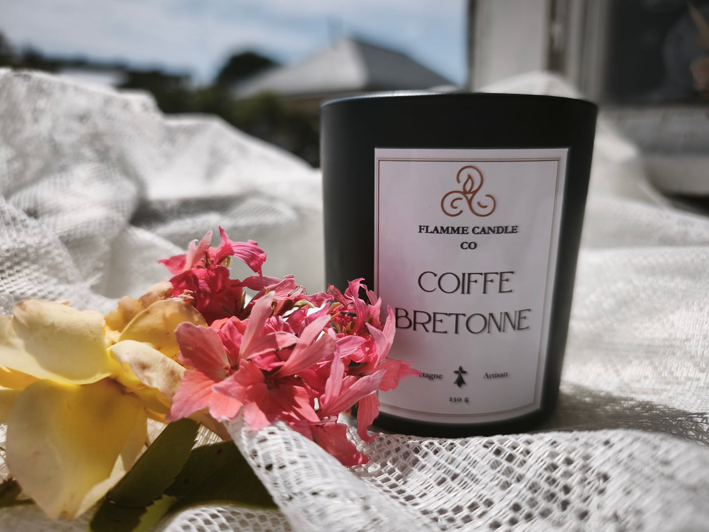 Coiffe Bretonne – Bougie Côtière Artisanale Noix de Coco Soja