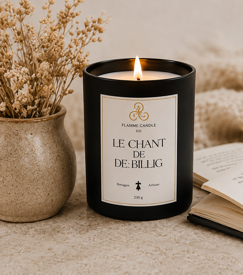 Flamme Candle – Fruity & Gourmand – hand-poured soy candle Brittany France