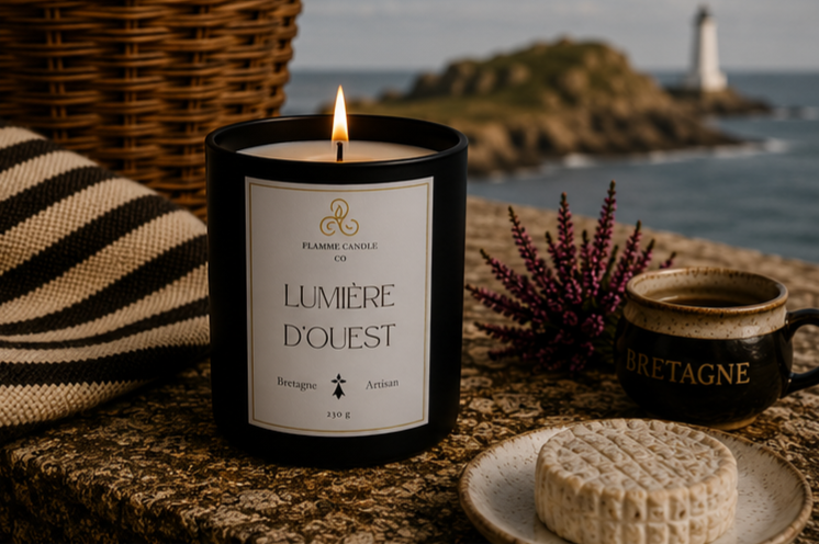 Lumière d'Ouest – Floral Coconut Soy Candle with Wild Lavender & Myrrh