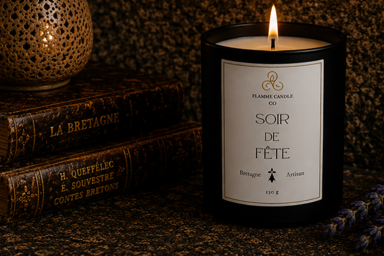 Soir de Fête – Bougie Florale