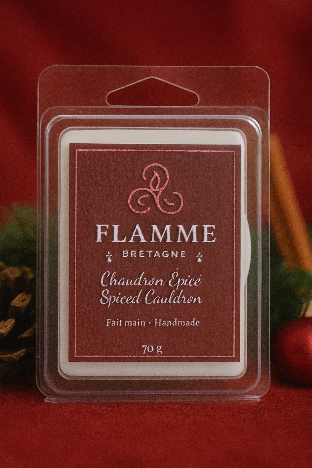 Spiced Cauldron / Chaudron Epicé – Clamshell Wax Melt Flamme