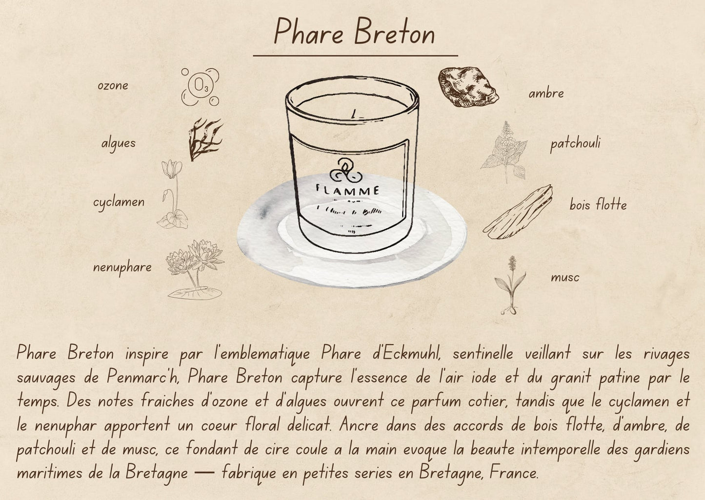Phare Breton - Coastal Candle 230g Flamme candle co