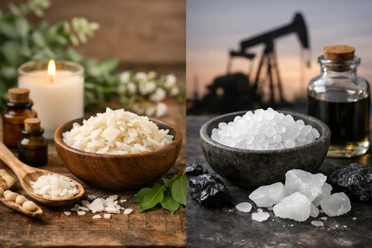 Cire végétale versus cire minérale