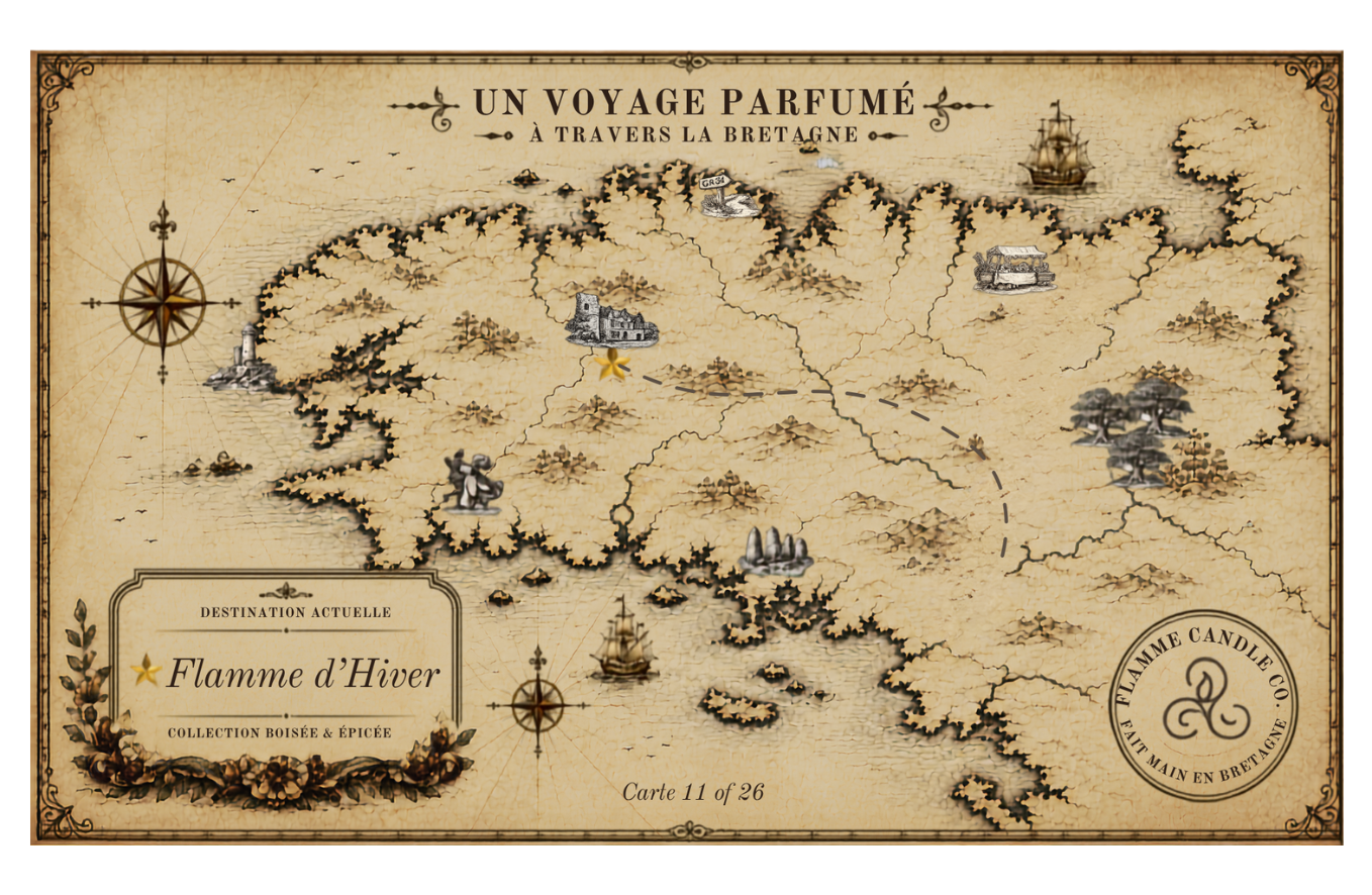 Collector's map of Brittany included free with your order – Flamme d'Hiver
