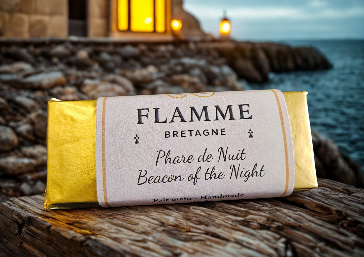 Beacon of the Night / Phare de Nuit – Wax Snap Bar — general candle; home fragrance, clean candle, minimal décor, bougie artisanale