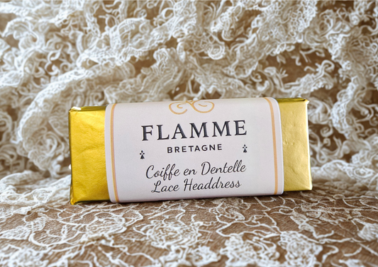 Lace Headdress / Coiffe en Dentelle – Wax Snap Bar — general candle; home fragrance, clean candle, minimal décor, bougie artisanale