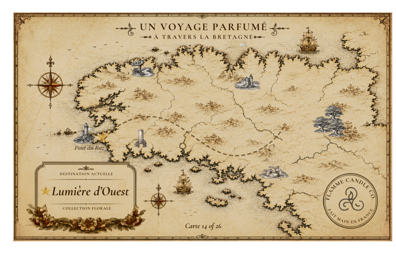 Collector's map of Brittany included free with your order – Lumière d'Ouest