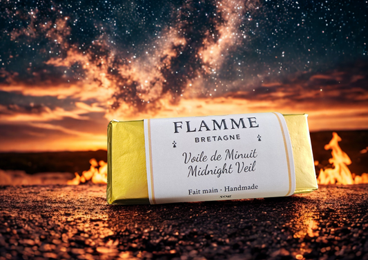 Midnight Veil / Voile de Minuit – Wax Snap Bar — whimsical candle; whimsical candle, midnight, fairy, poetic scent, bougie féerique, nuit