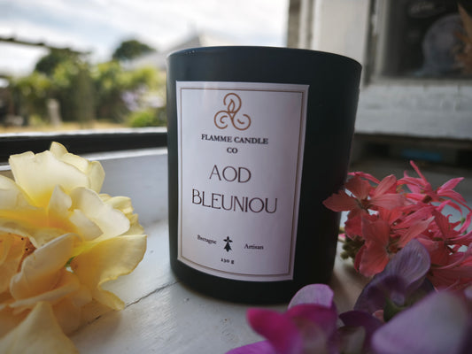 Aod Bleuniou – Bougie artisanale de noix de coco et de soja
