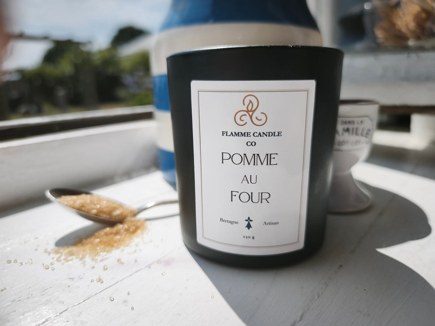 Bougie Coco Soja Artisanale Gourmande Pomme au Four