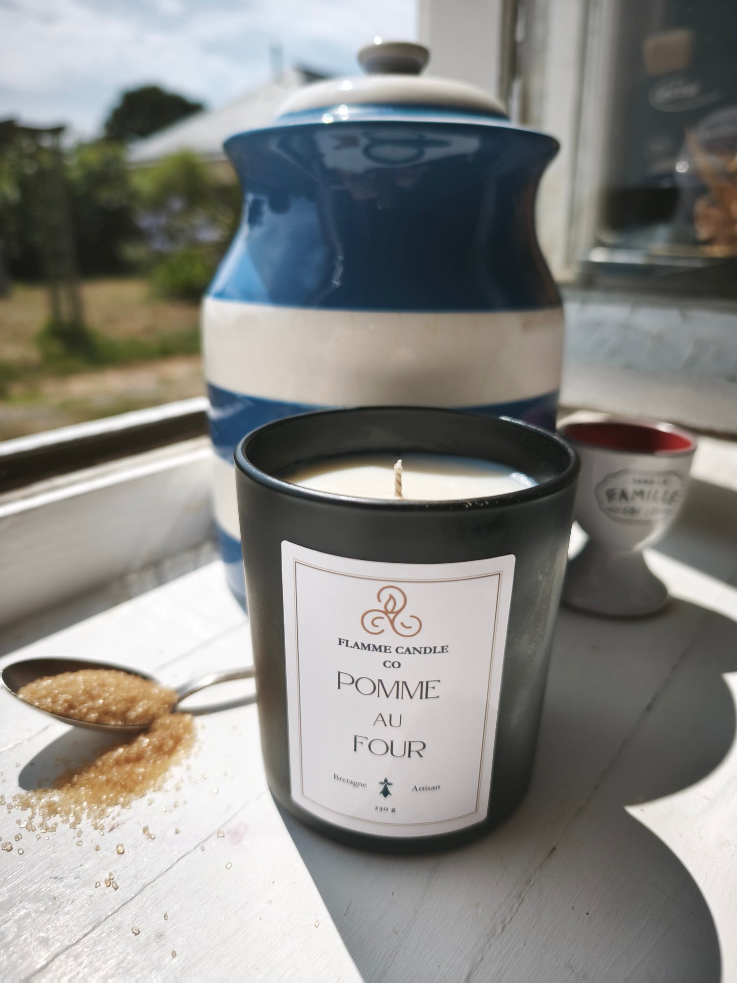 Bougie Coco Soja Artisanale Gourmande Pomme au Four