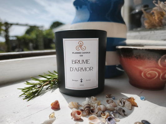 Brume d'Armor – Bougie artisanale de noix de coco et de soja, senteur côtière