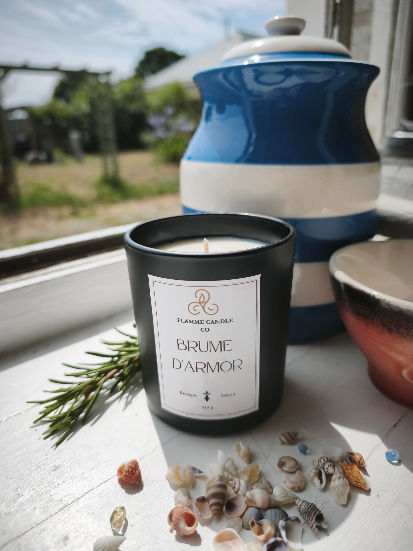 Brume d'Armor – Bougie artisanale de noix de coco et de soja, senteur côtière