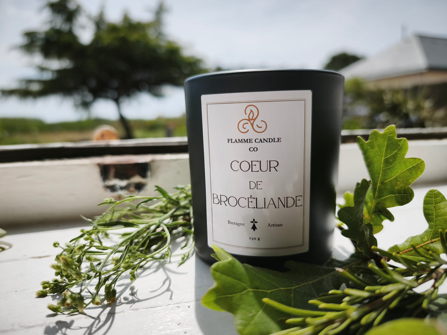 Cœur de Brocéliande – Bougie Artisanale Coco Boisée en Soja