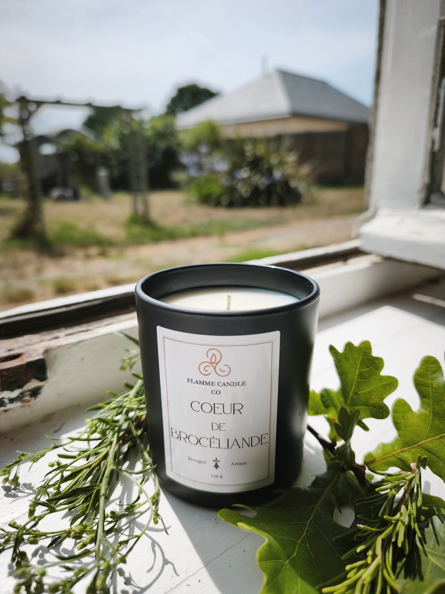 Cœur de Brocéliande – Bougie Artisanale Coco Boisée en Soja