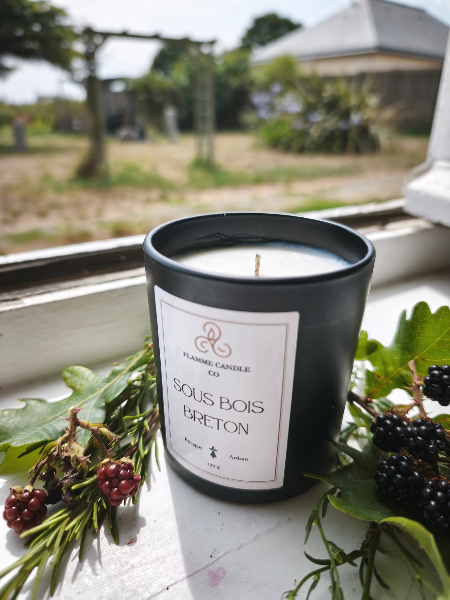 Sous Bois Breton – Bougie artisanale en cire de noix de coco et de soja, parfum boisée