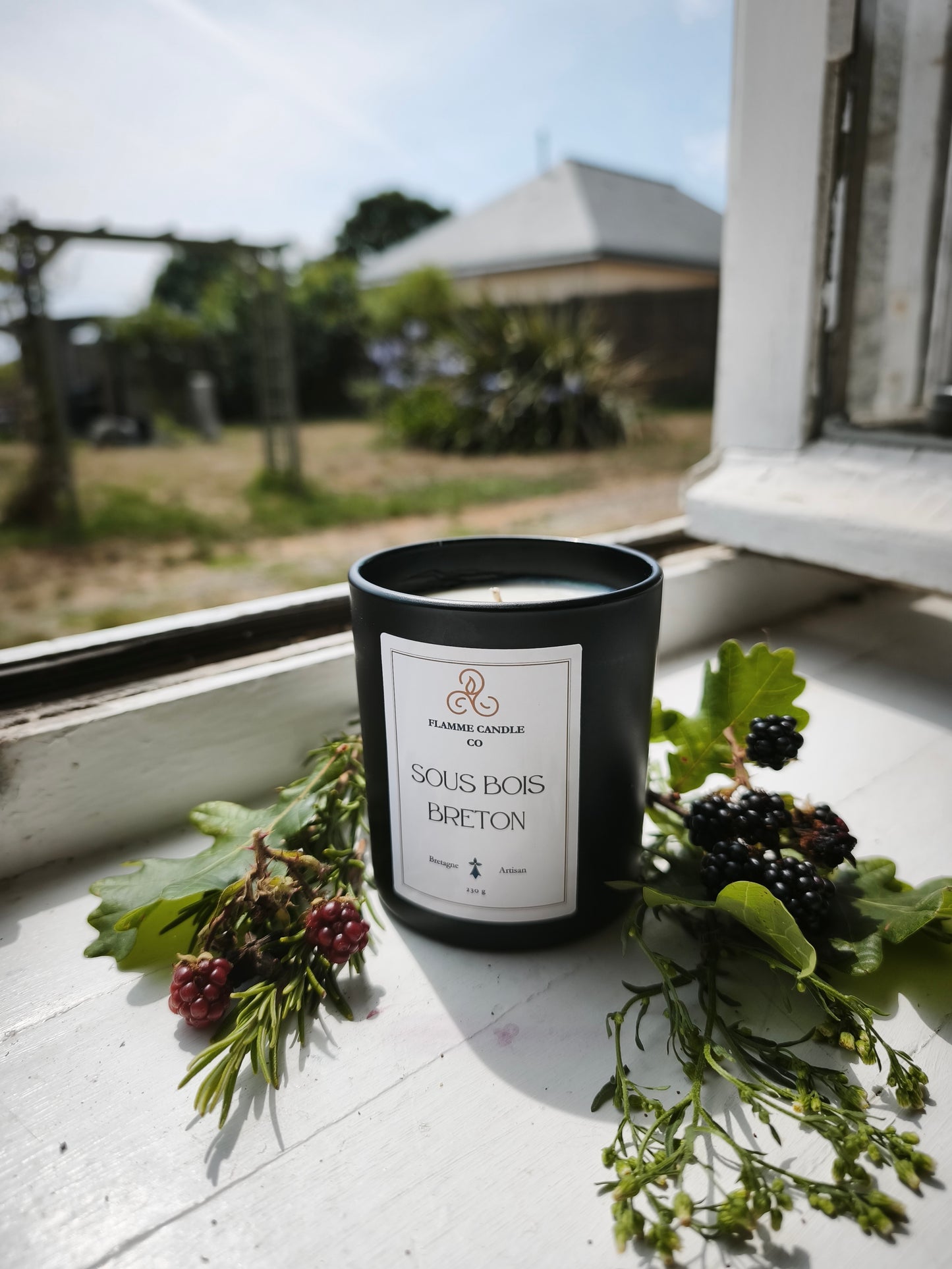 Sous Bois Breton – Bougie artisanale en cire de noix de coco et de soja, parfum boisée