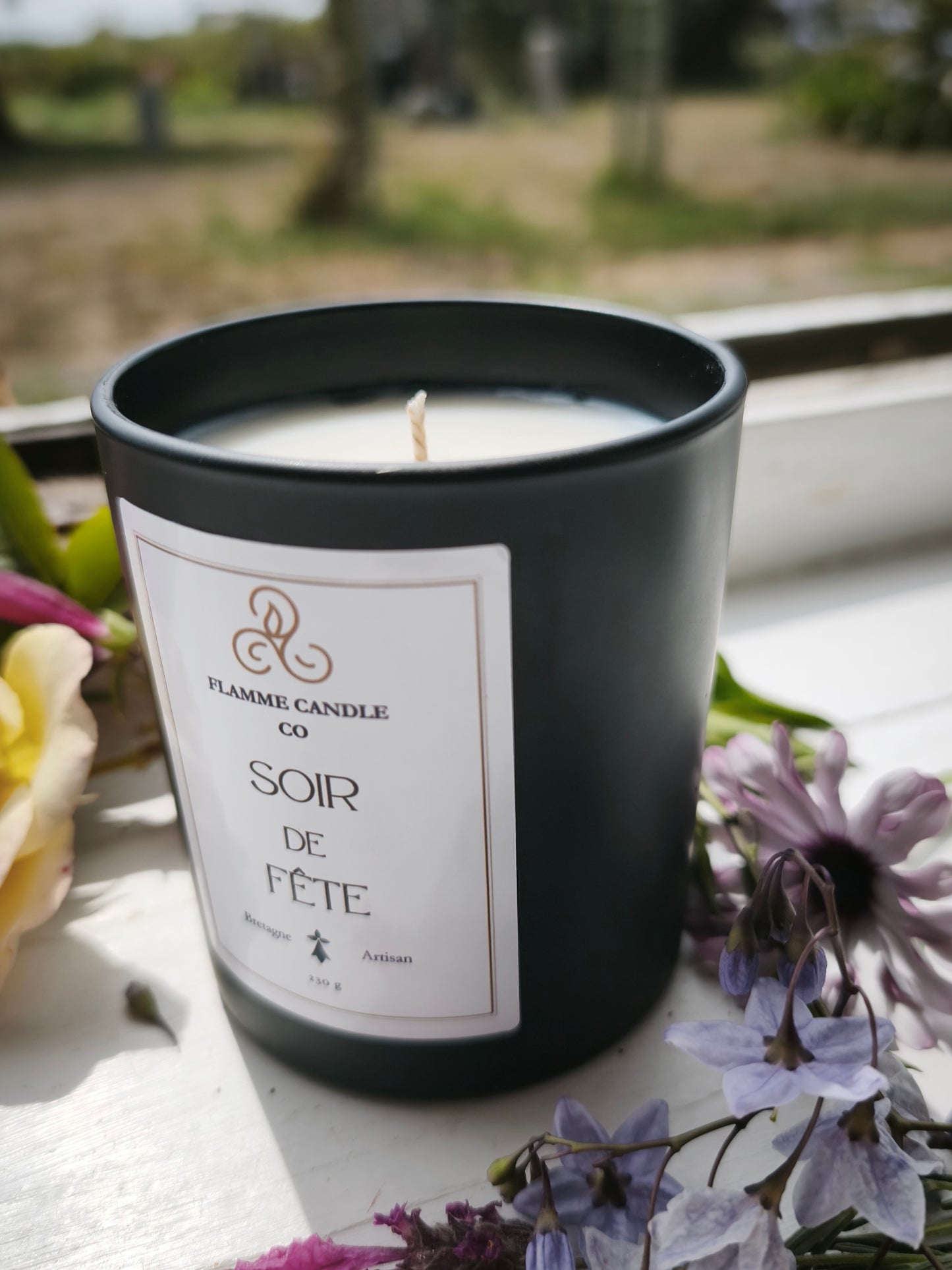 Soir de Fête – Bougie au lait de coco et soja Artisan Floral