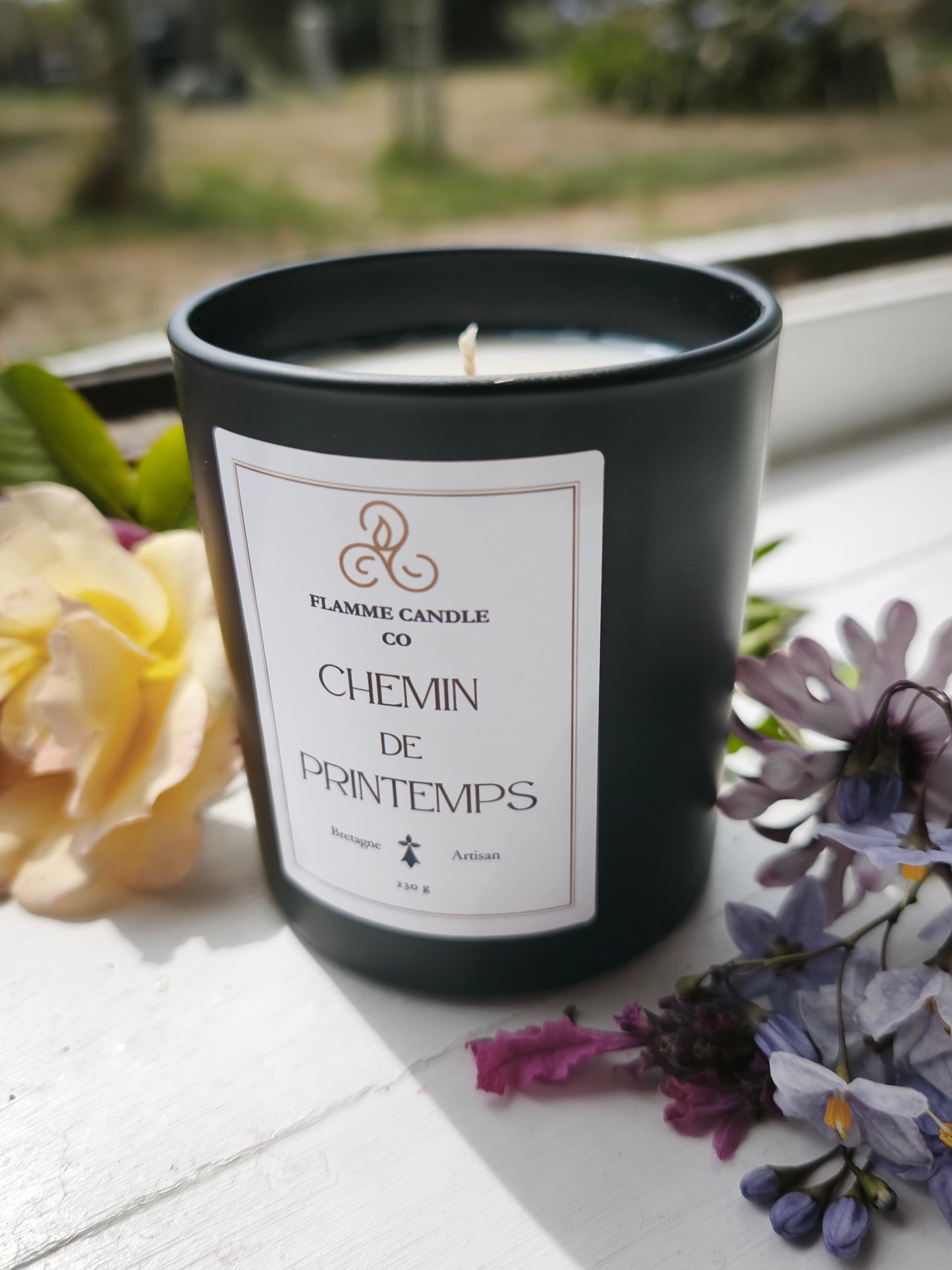 Chemin de Printemps – Bluebell Coconut Soy Candle, Handmade in Brittany