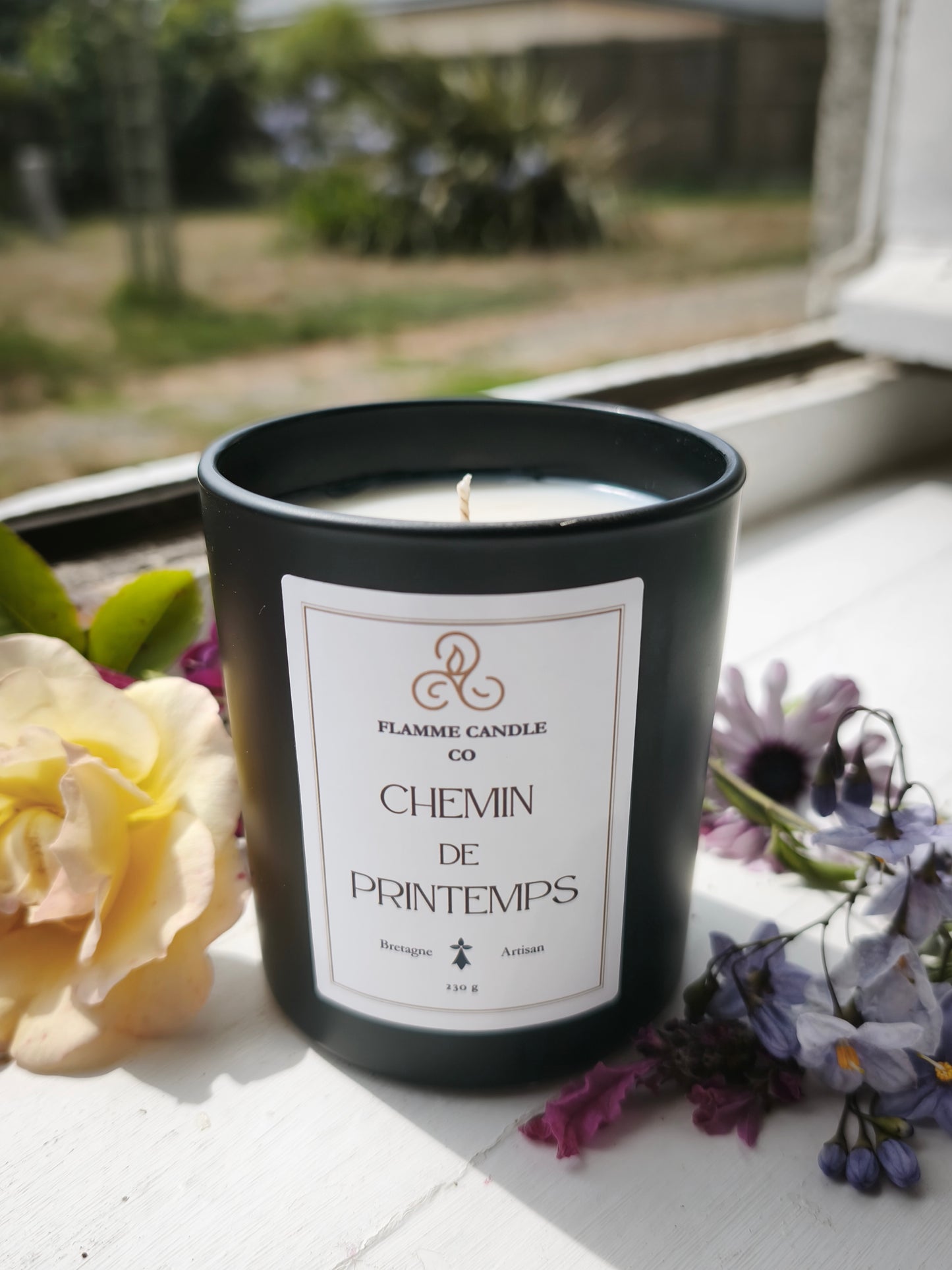 Chemin de Printemps – Bluebell Coconut Soy Candle, Handmade in Brittany