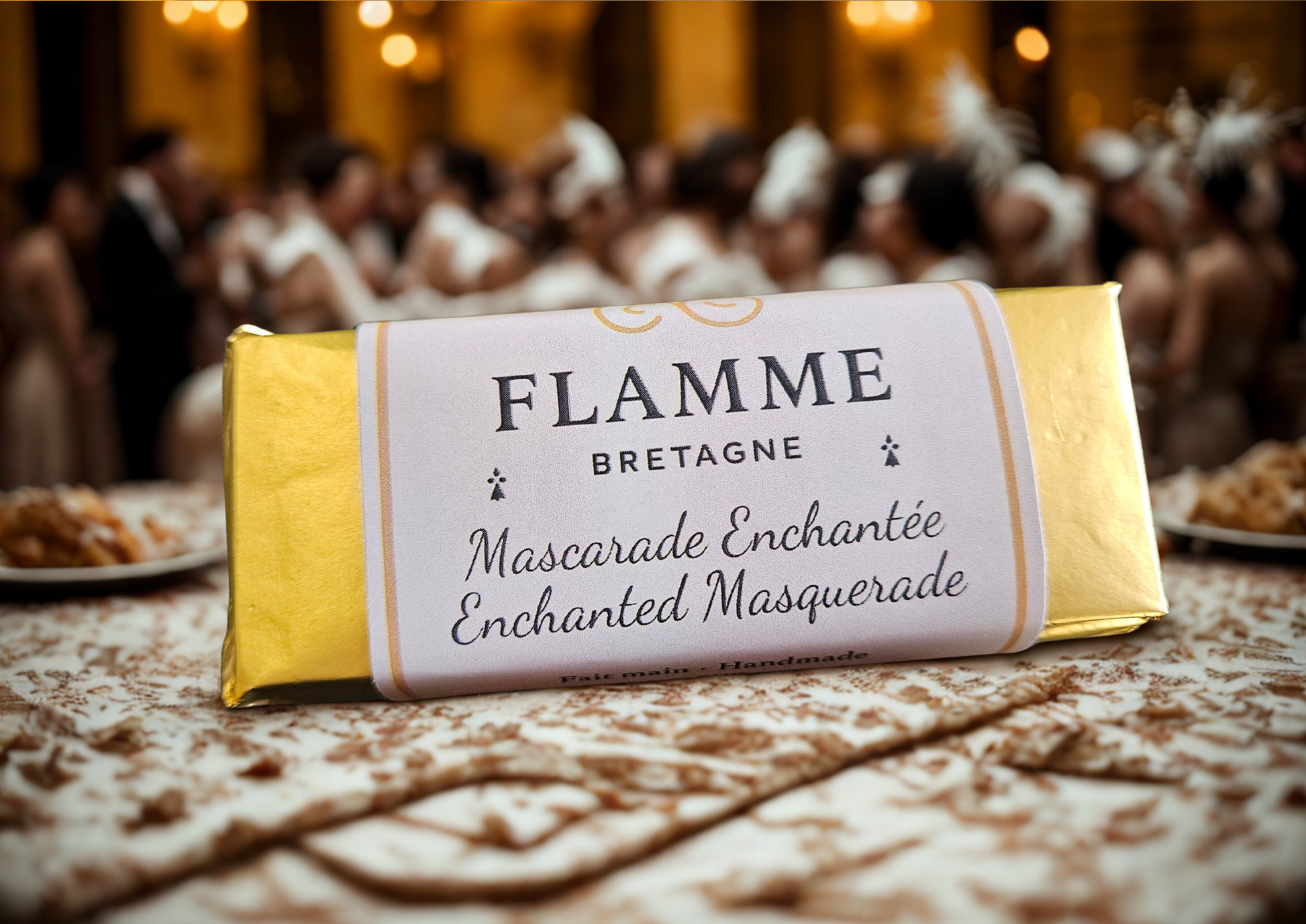 Enchanted Masquerade / Mascarade Enchantée – Wax Snap Bar — general candle; home fragrance, clean candle, minimal décor, bougie artisanale