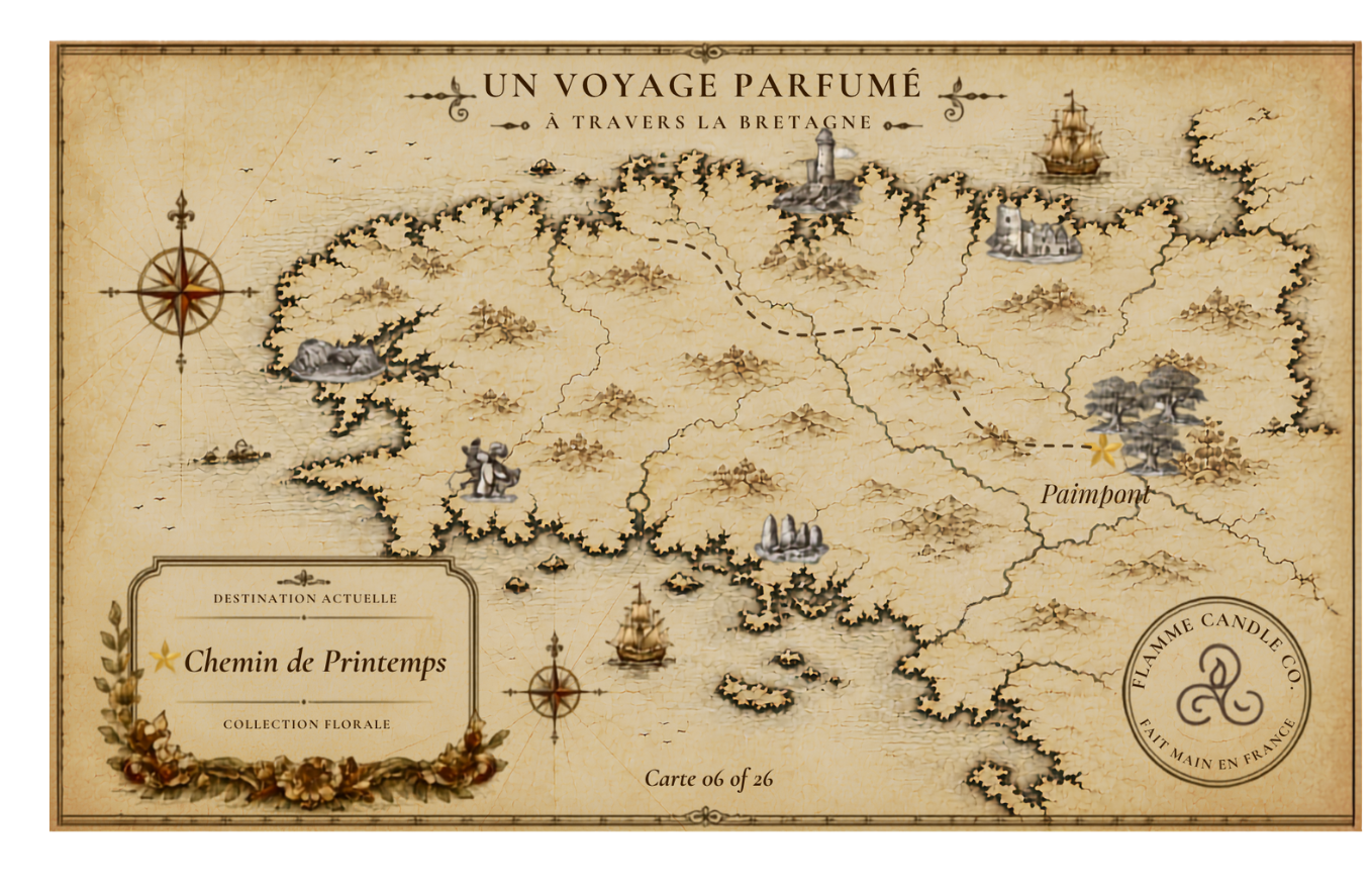 Collector's map of Brittany included free with your order – Chemin de Printemps