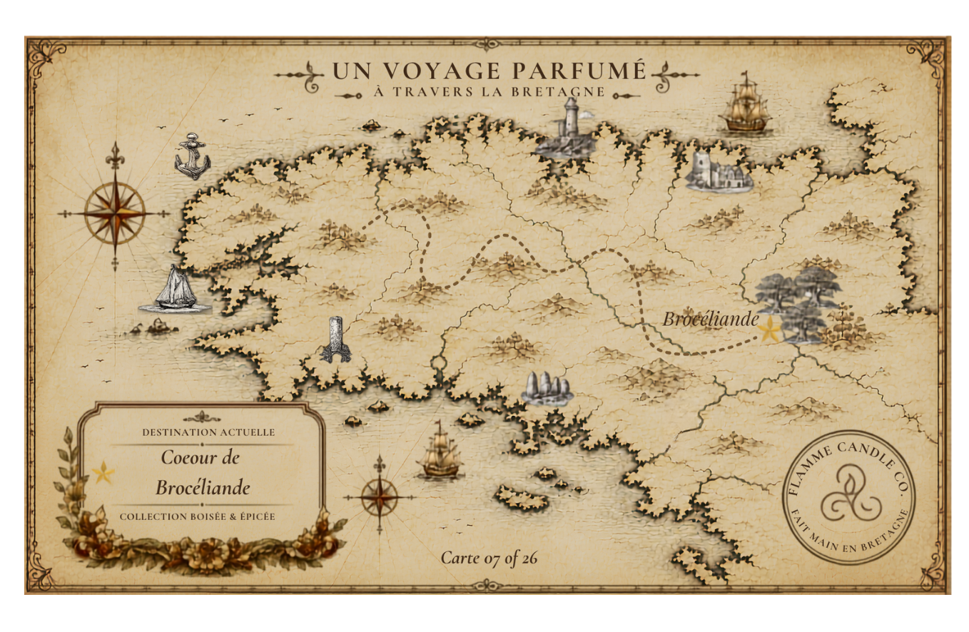 Collector's map of Brittany included free with your order – Cœur de Brocéliande