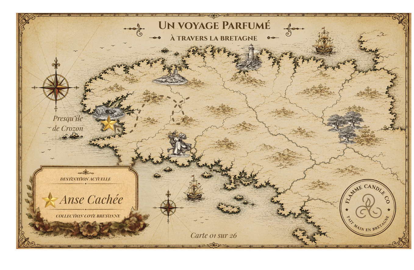 Collector's map of Brittany included free with your order – Anse Cachée