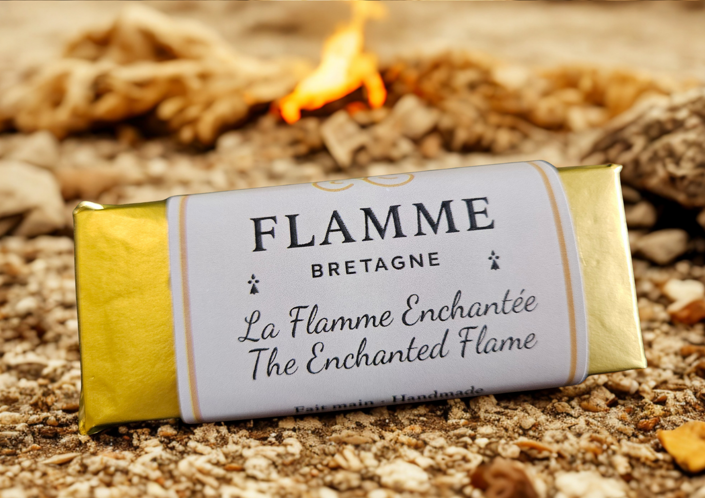 Enchanted Flamme / Flamme Enchantée – Wax Snap Bar — general candle; home fragrance, clean candle, minimal décor, bougie artisanale