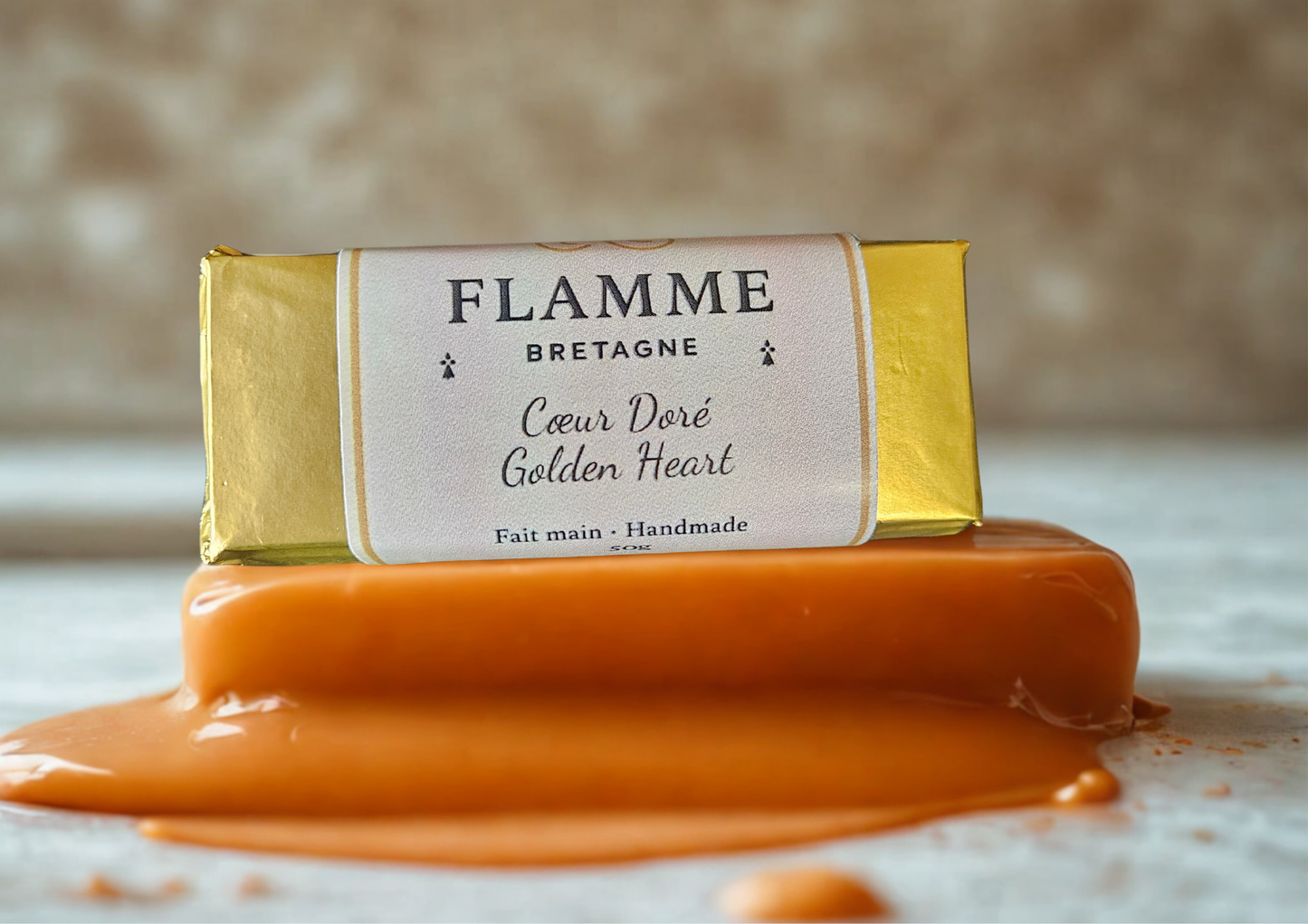 Golden Heart / Cœur Doré – Wax Snap Bar Flamme