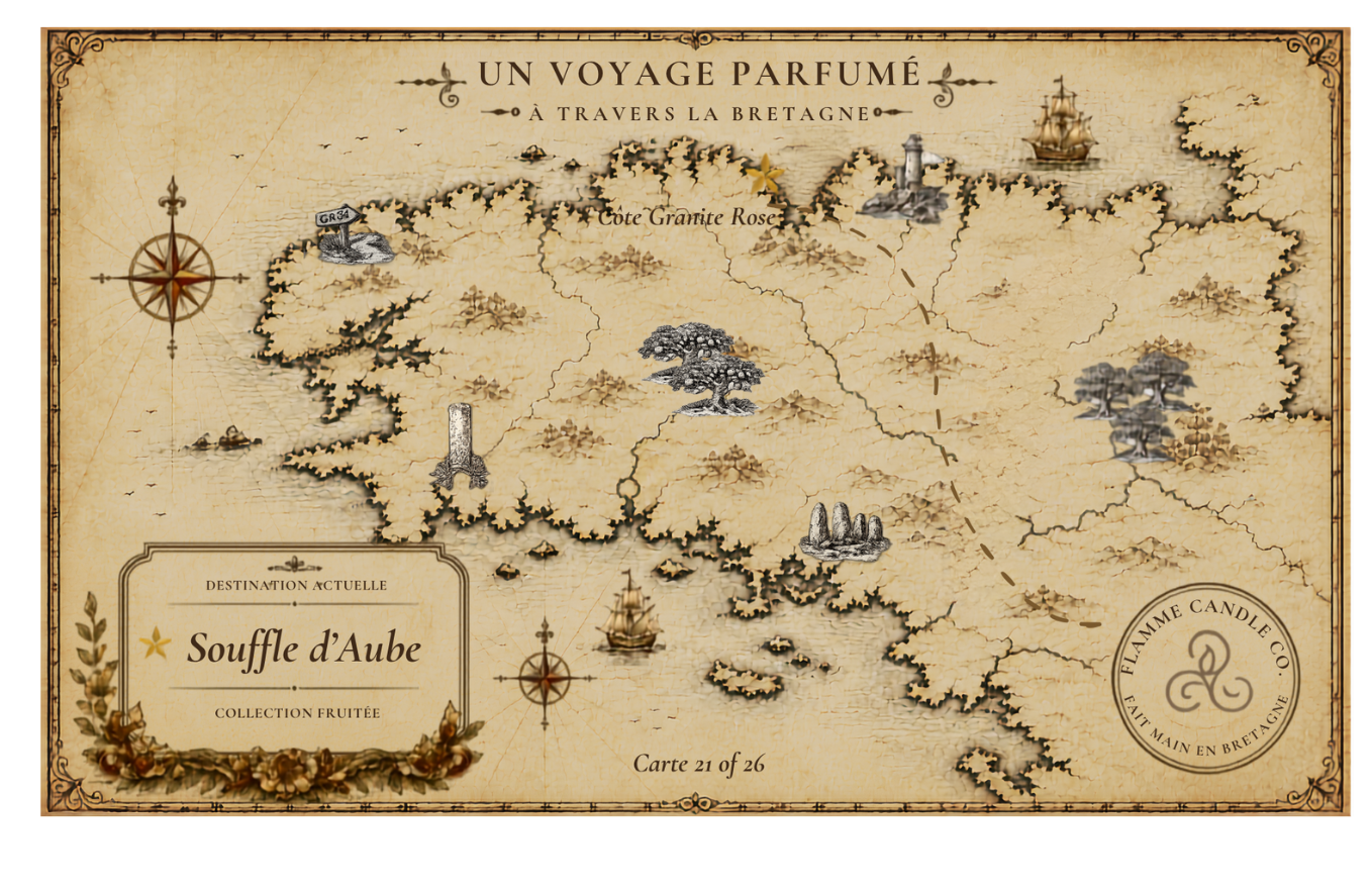 Collector's map of Brittany included free with your order – Souffle d'Aube