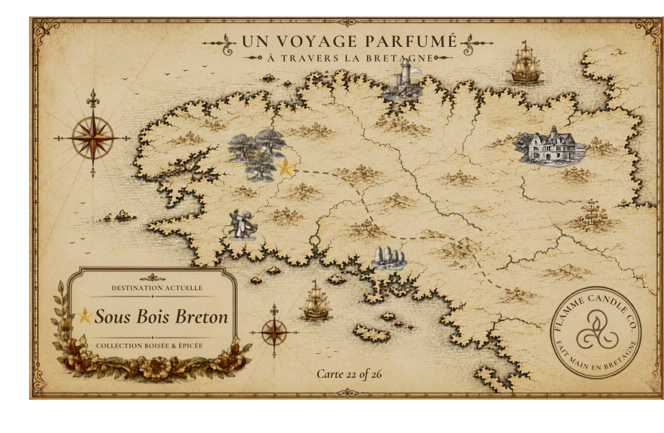 Collector's map of Brittany included free with your order – Sous Bois Breton