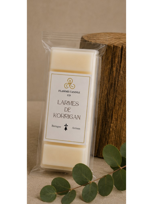 Larmes de Korrigan – Floral Snap Bar Soy Wax Melt – artisan wax melt hand-poured Brittany France