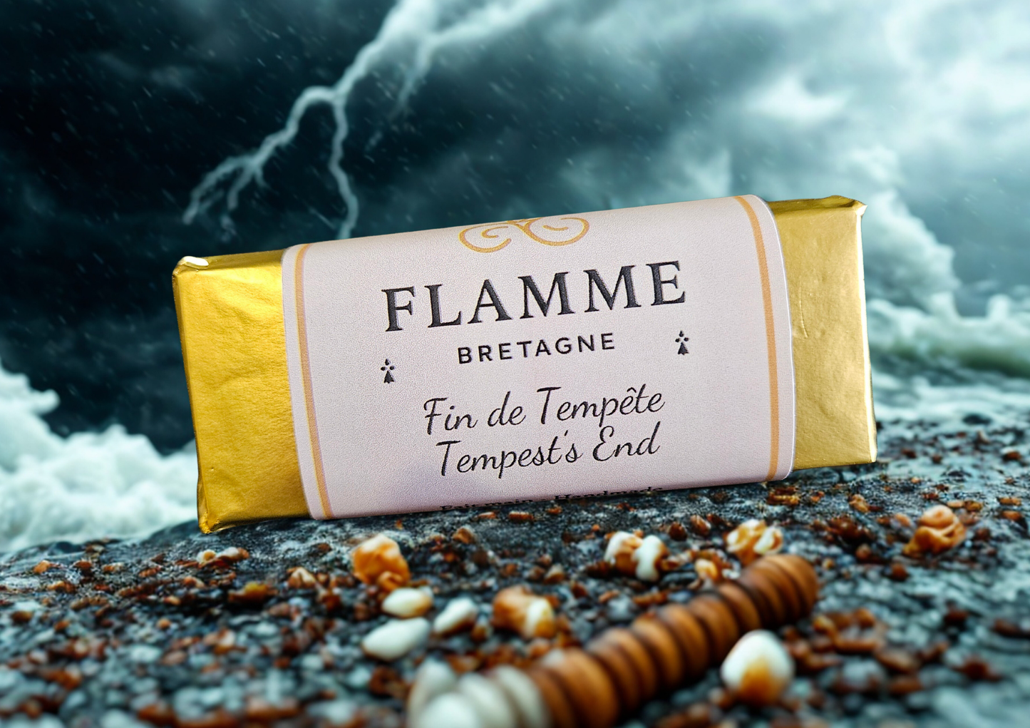 Tempest’s End / Fin de Tempête – Wax Snap Bar — general candle; home fragrance, clean candle, minimal décor, bougie artisanale