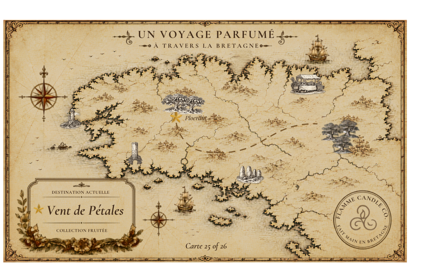 Collector's map of Brittany included free with your order – Vent de Pétales