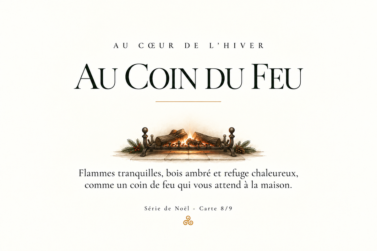 Au Coin du Feu - Bougie coco-soja et fondants de soja parfumés boisés et épicés | Fabriqués en Bretagne