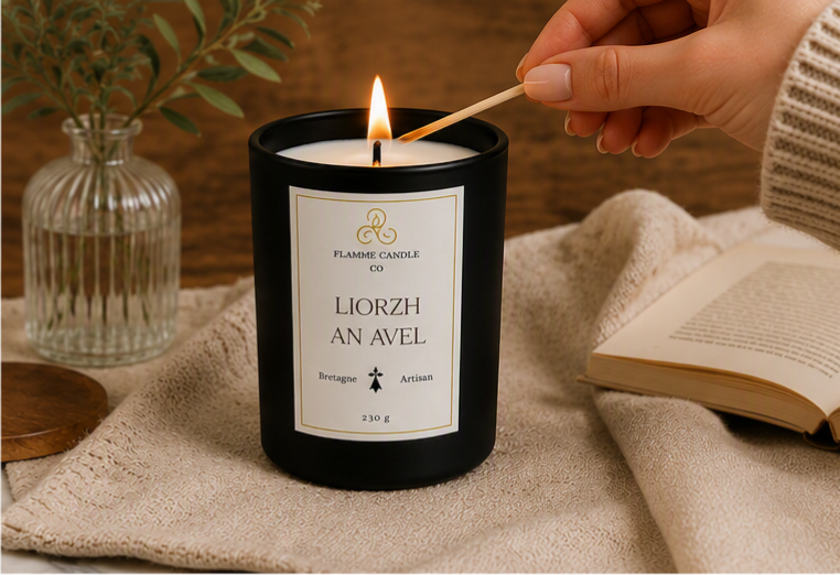 Liorzh an Avel – Fresh Citrus Coconut-Soy Candle