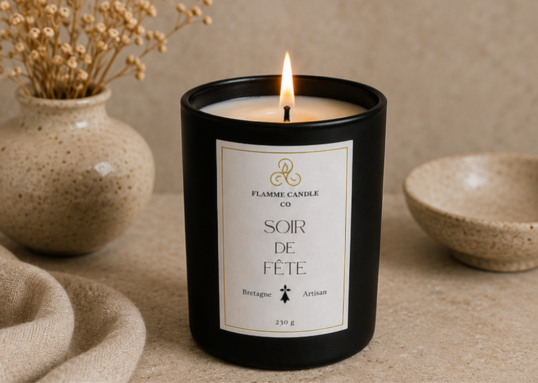 Soir de Fête – Bougie Florale