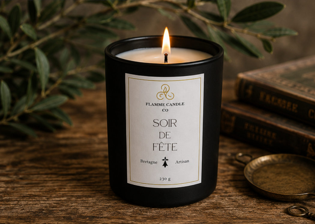 Soir de Fête – Bougie Florale