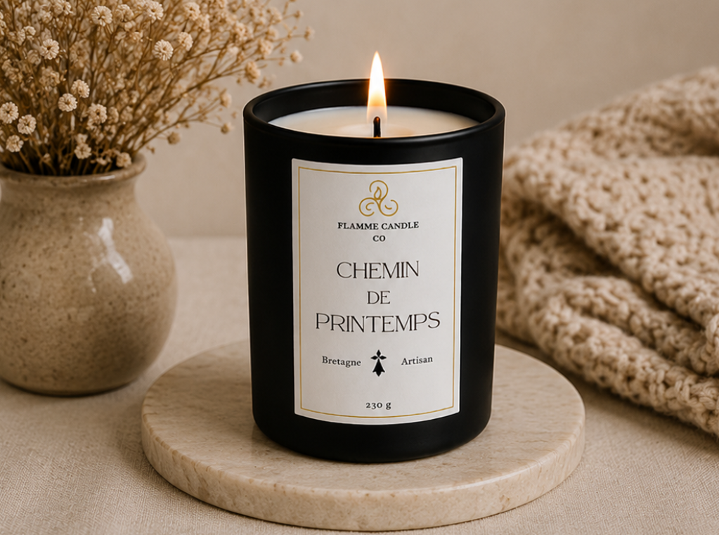 Chemin de Printemps – Bougie Florale