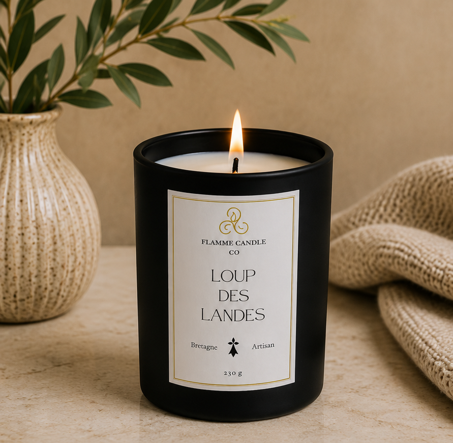 Loup des Landes – Artisan Woody Coconut Soy Candle