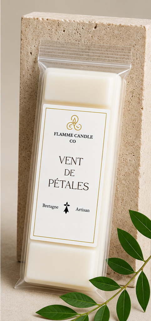 Vent de Pétales – Floral Snap Bar Soy Wax Melt – artisan wax melt hand-poured Brittany France