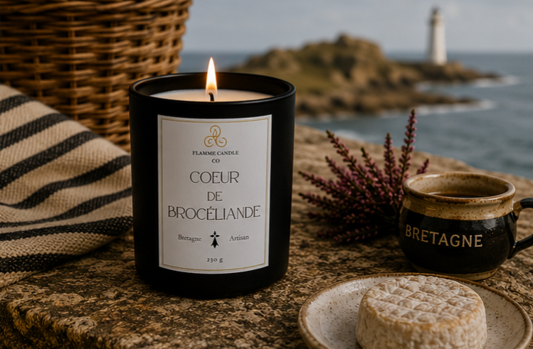 Cœur de Brocéliande – Artisan Woody Coconut Soy Candle