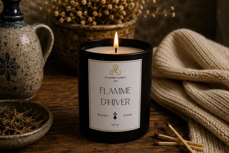 Flamme d'Hiver – Artisan Woody Coconut Soy Candle