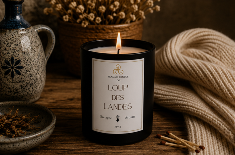 Loup des Landes – Artisan Woody Coconut Soy Candle