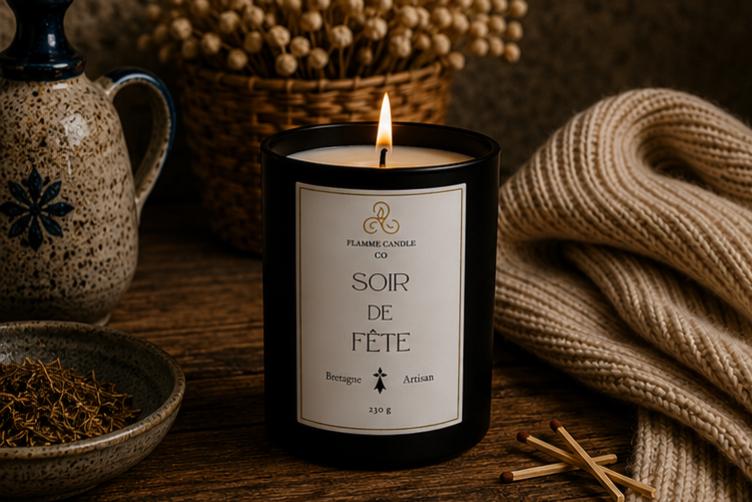 Soir de Fête – Bougie Florale