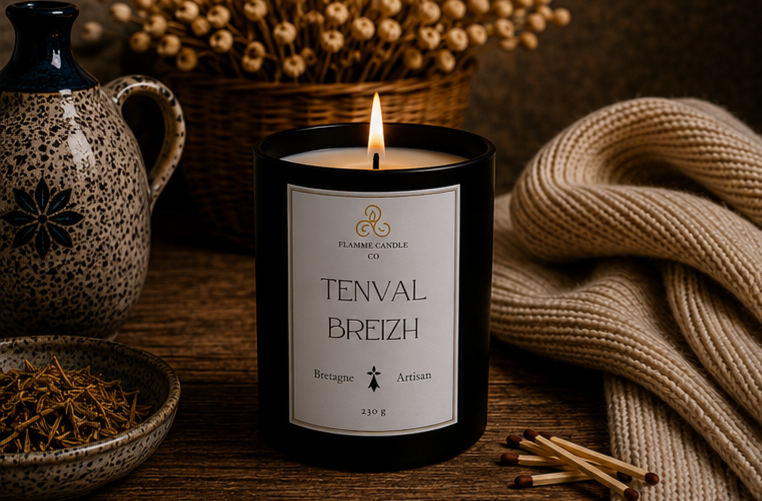 Tenval Breizh – Artisan Floral Coconut Soy Candle
