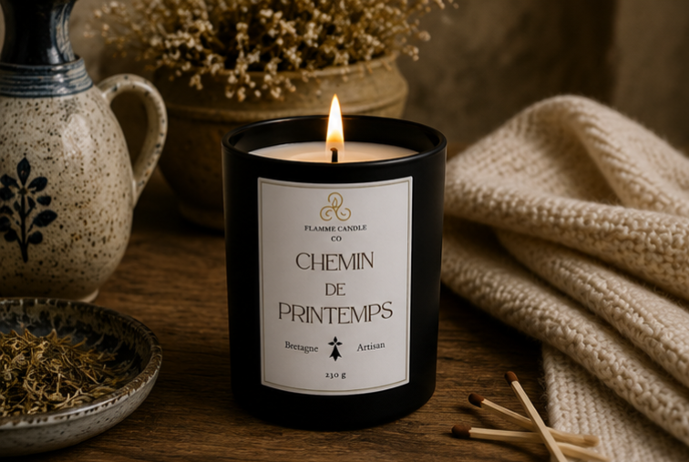 Chemin de Printemps – Bougie Florale