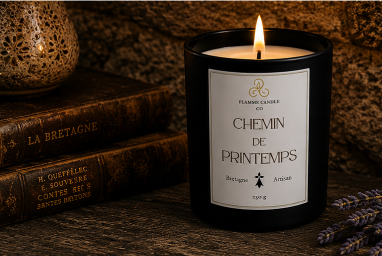Chemin de Printemps – Bougie Florale