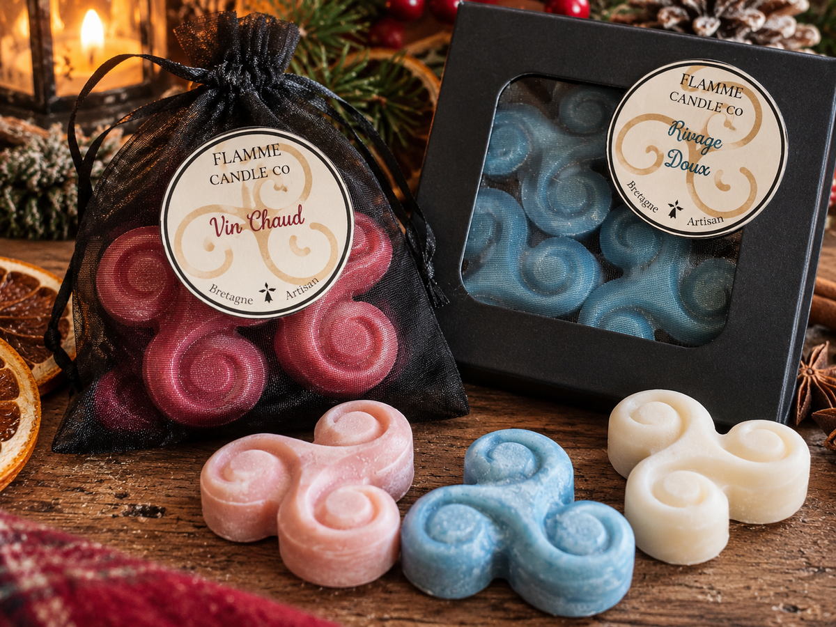 Coffret découverte de Noël - 9 fondants Triskel gourmands, boisés et frais | Fabriqués en Bretagne